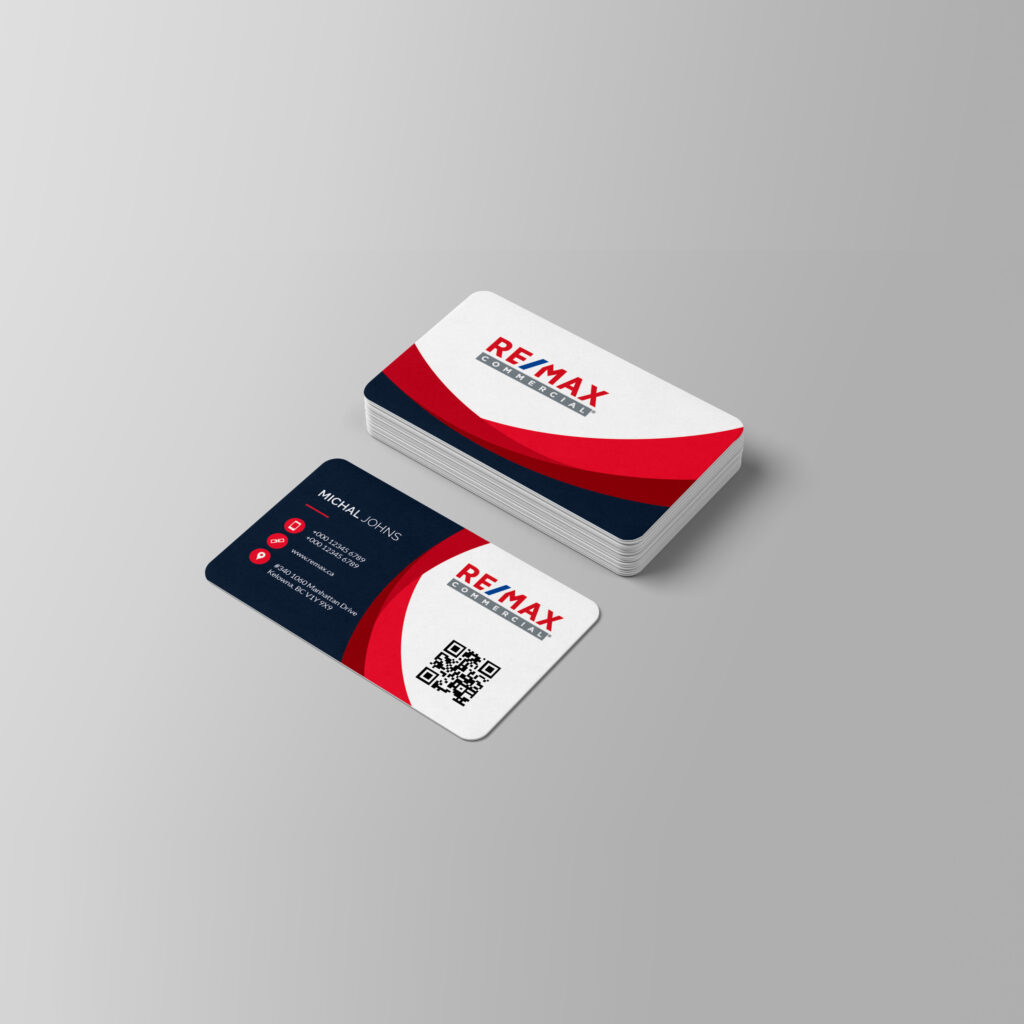 Free Rounded Corner Business Card Mockup